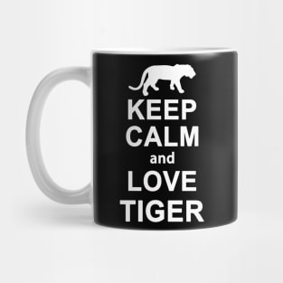 Keep Calm And Love Tiger Costume Gift Mug